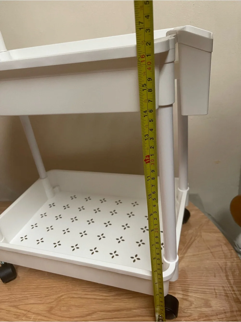 White Rolling Utility Cart - 2-Tier